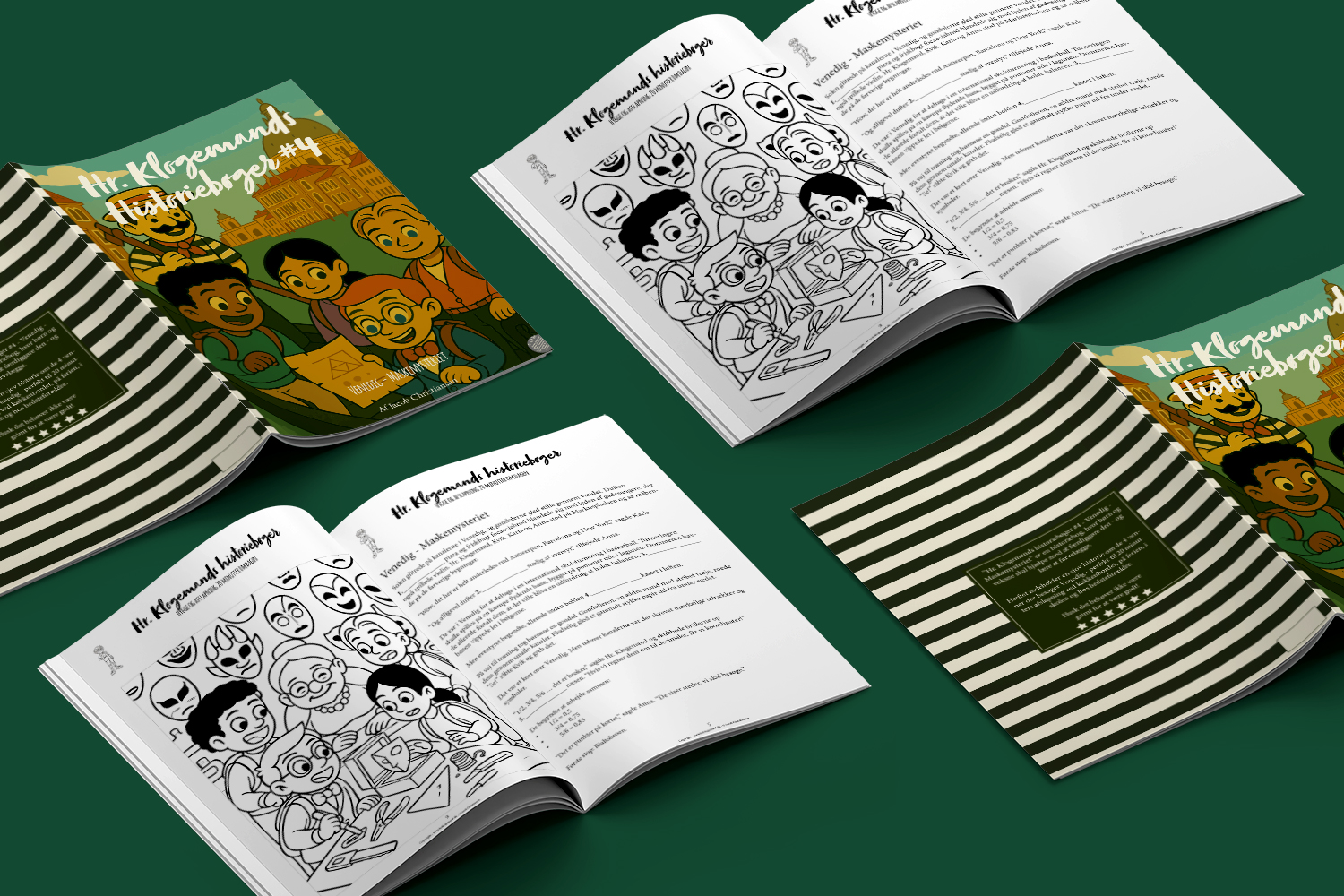 Download Hr. Klogemand og mysteriet i Venedig
Tag med Hr. Klogemand, Kvik, Karla og Anna på et spændende eventyr i Venedig! Historien kombinerer basket, matematik og gåder med jagten på en skjult glasskat i byens kanaler. Perfekt børnefortælling til højtlæsning eller farvelægning – gratis download her.