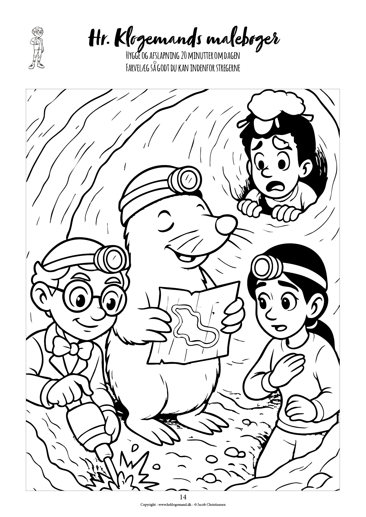 Hr. Klogemands malebog #18 - den attende med flittige dyr - LIGHT UDGAVE - Billede 10