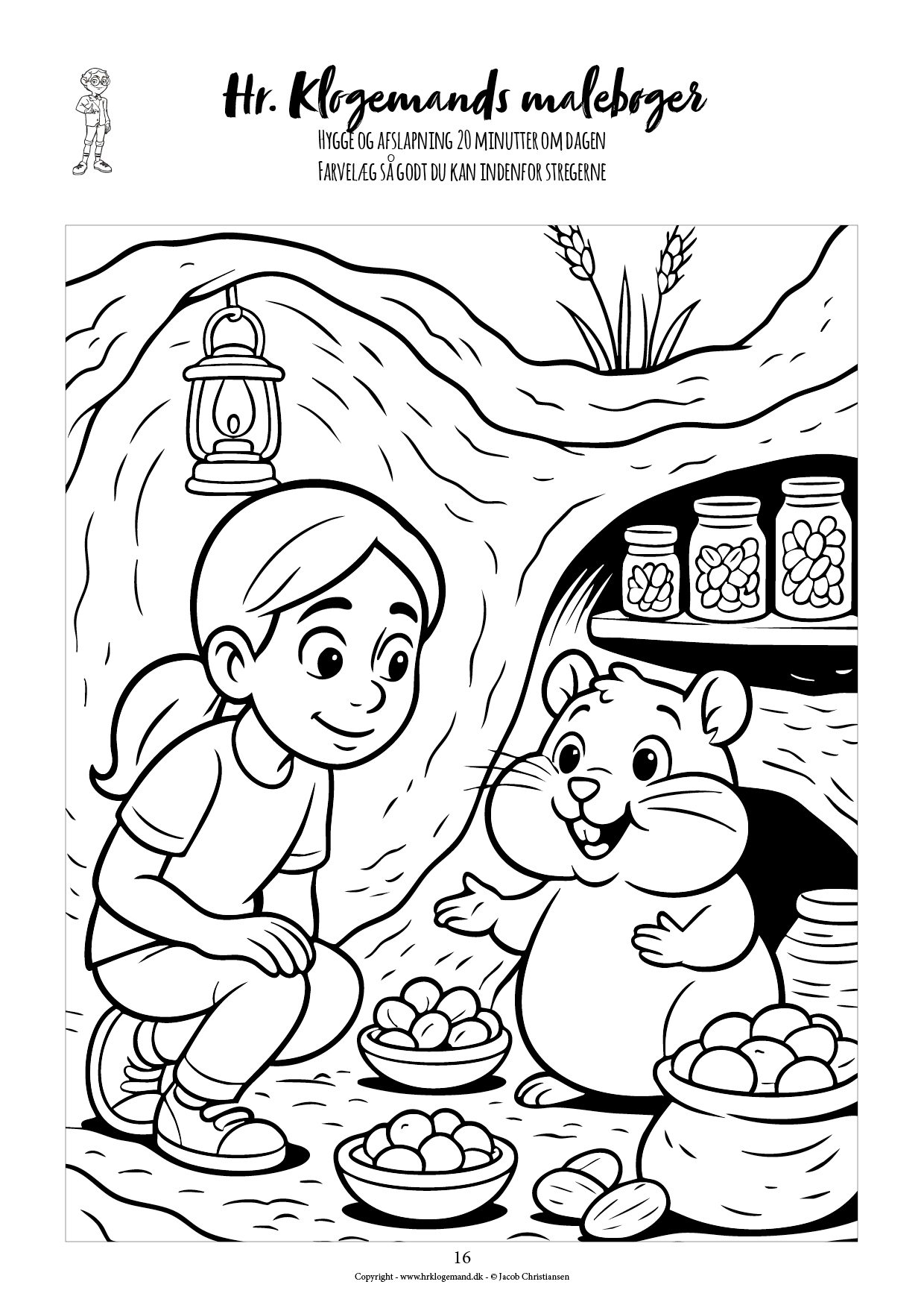 Hr. Klogemands malebog #18 - den attende med flittige dyr - LIGHT UDGAVE - Billede 9