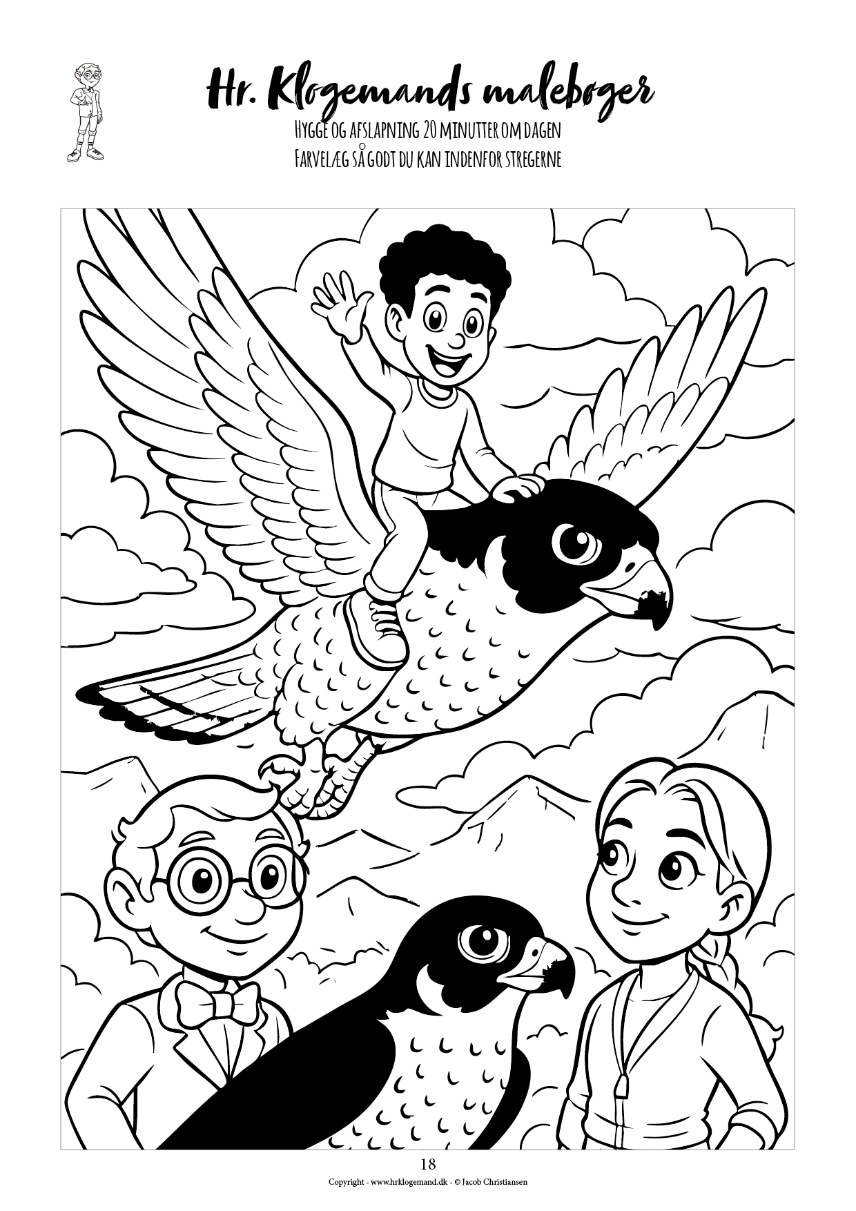 Hr. Klogemands malebog #18 - den attende med flittige dyr - LIGHT UDGAVE - Billede 8