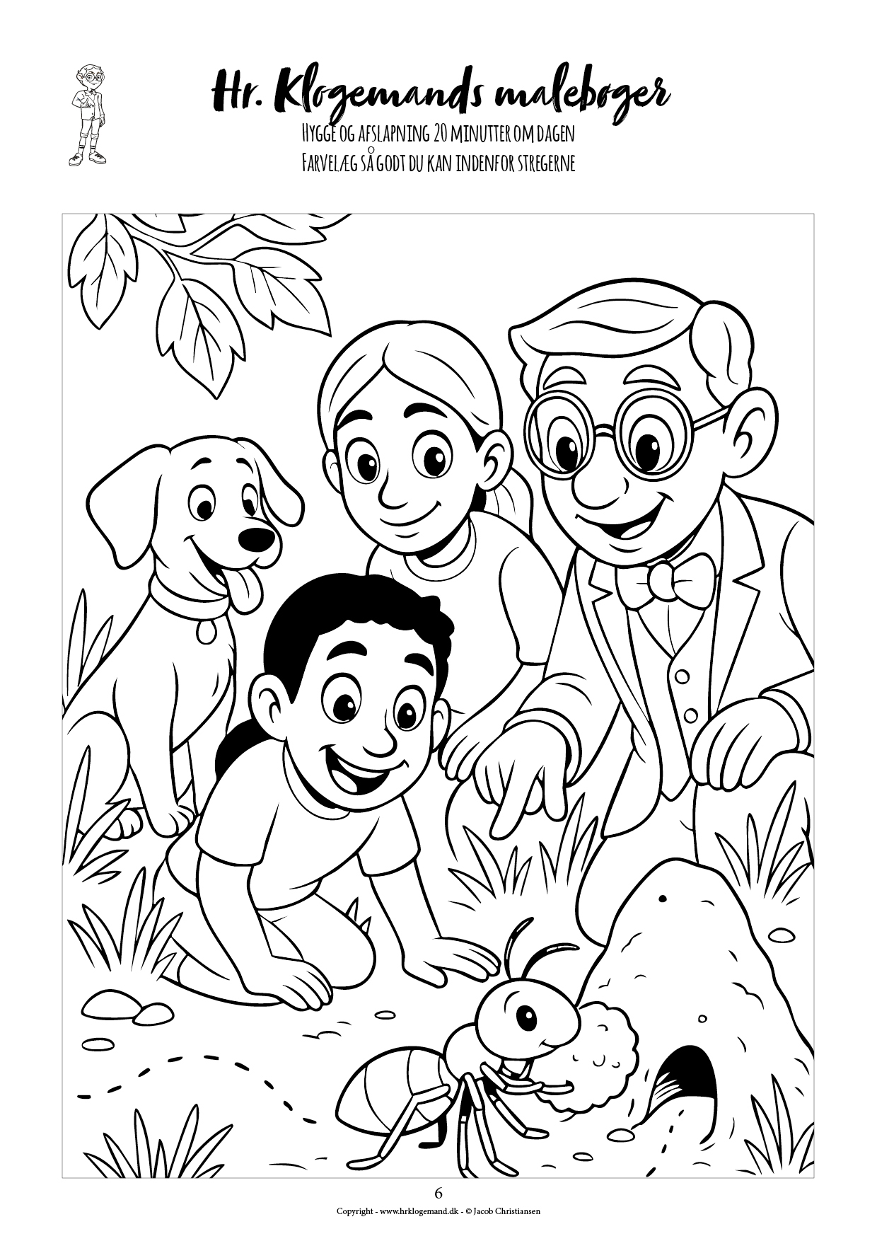 Hr. Klogemands malebog #18 - den attende med flittige dyr - LIGHT UDGAVE - Billede 3