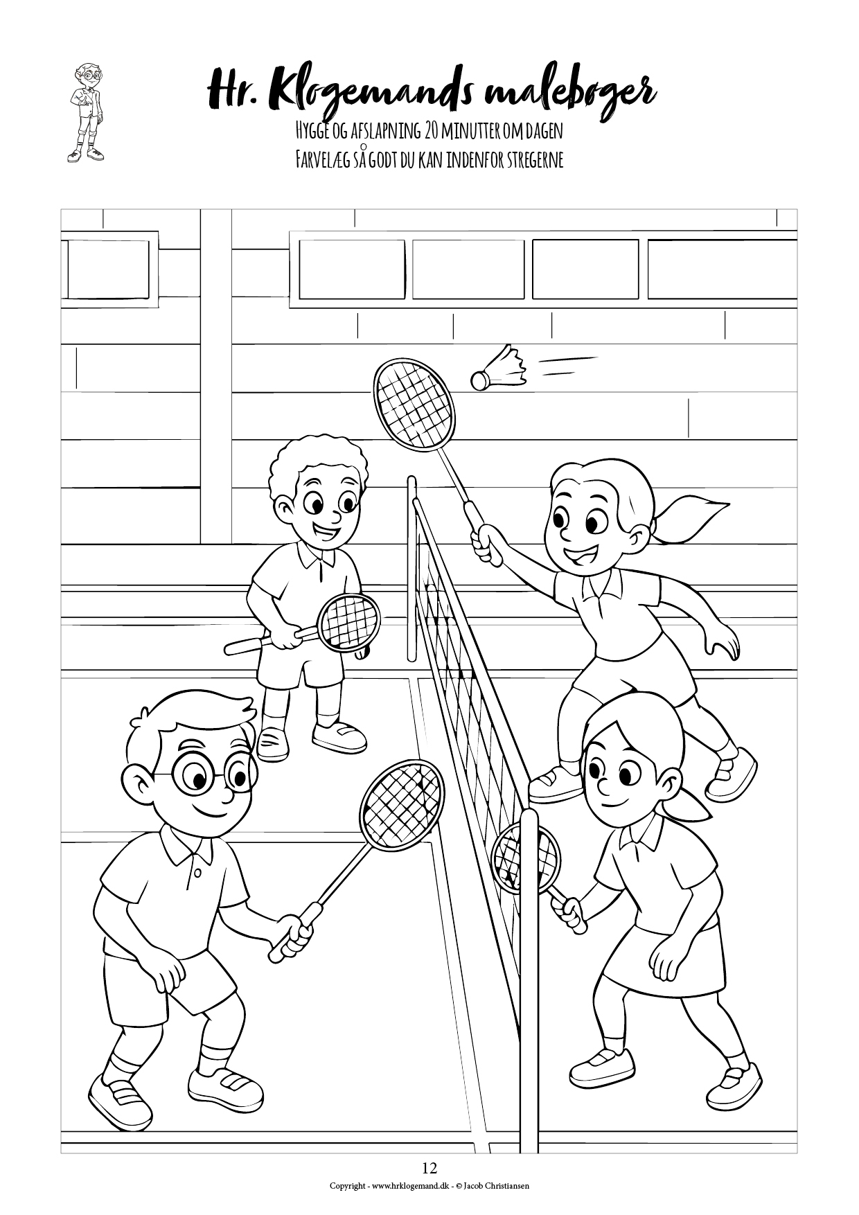 Hr. Klogemands malebog #20 - den tyvende med sport (LIGHT UDGAVE) - Billede 12