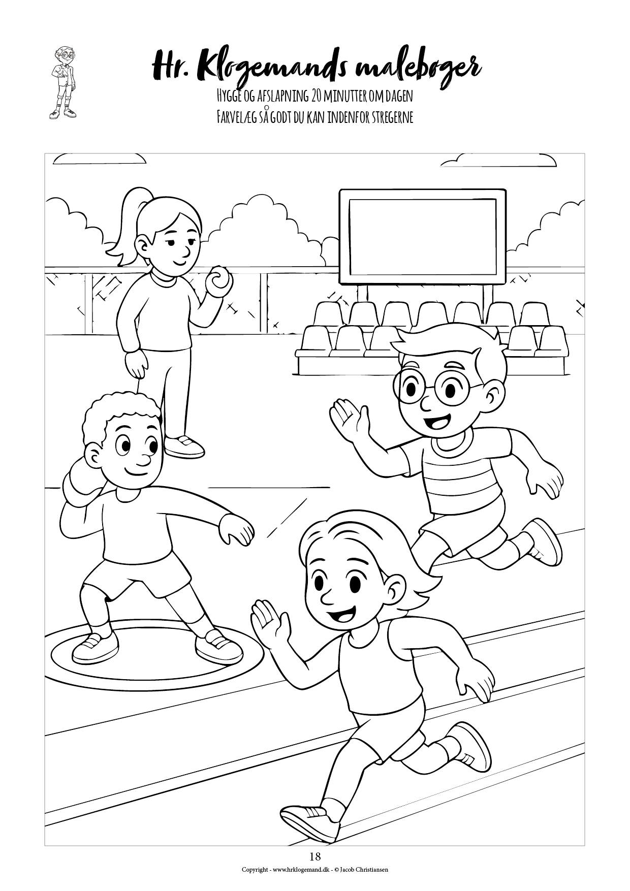Hr. Klogemands malebog #20 - den tyvende med sport (LIGHT UDGAVE) - Billede 9