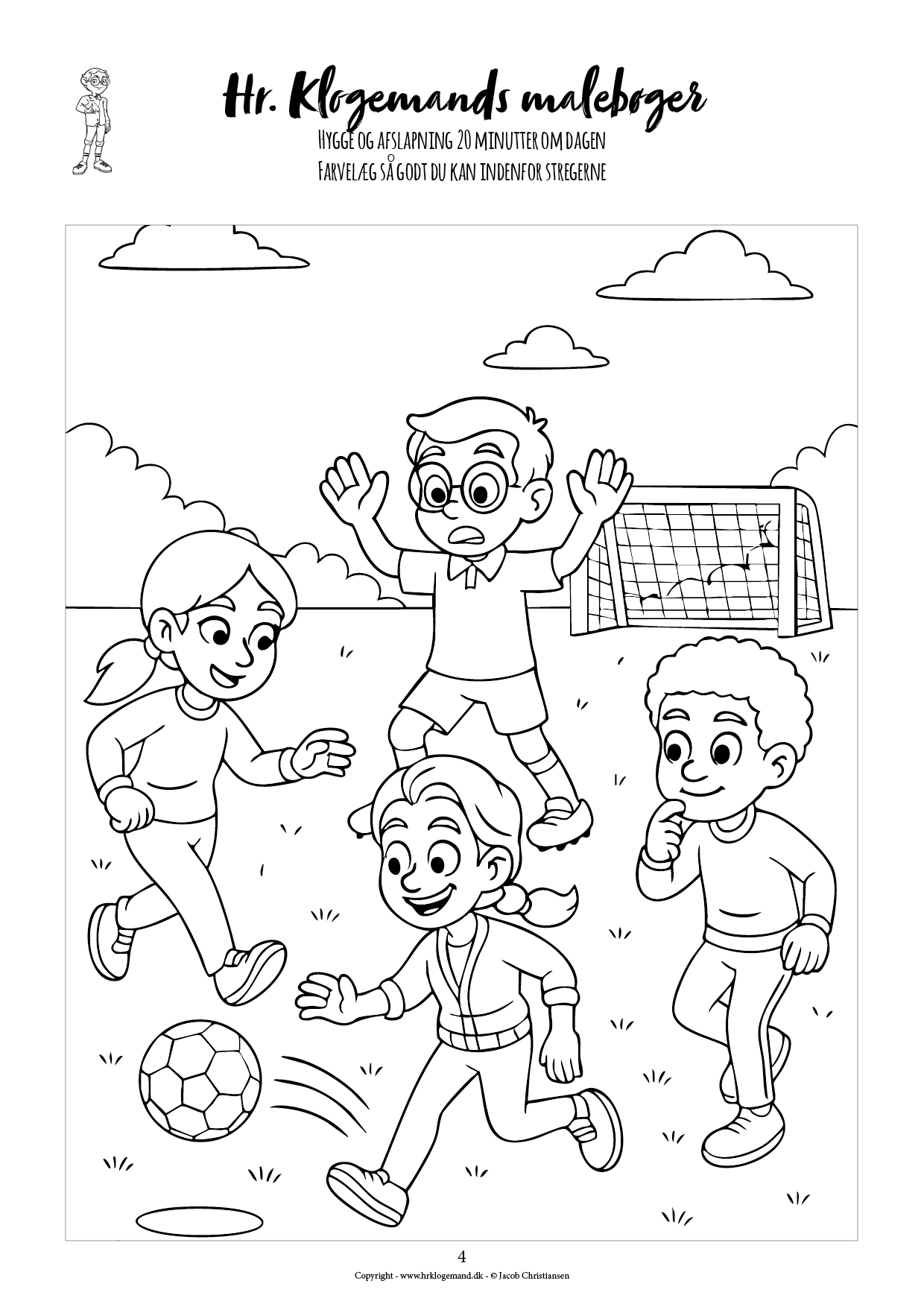 Hr. Klogemands malebog #20 - den tyvende med sport (LIGHT UDGAVE) - Billede 3