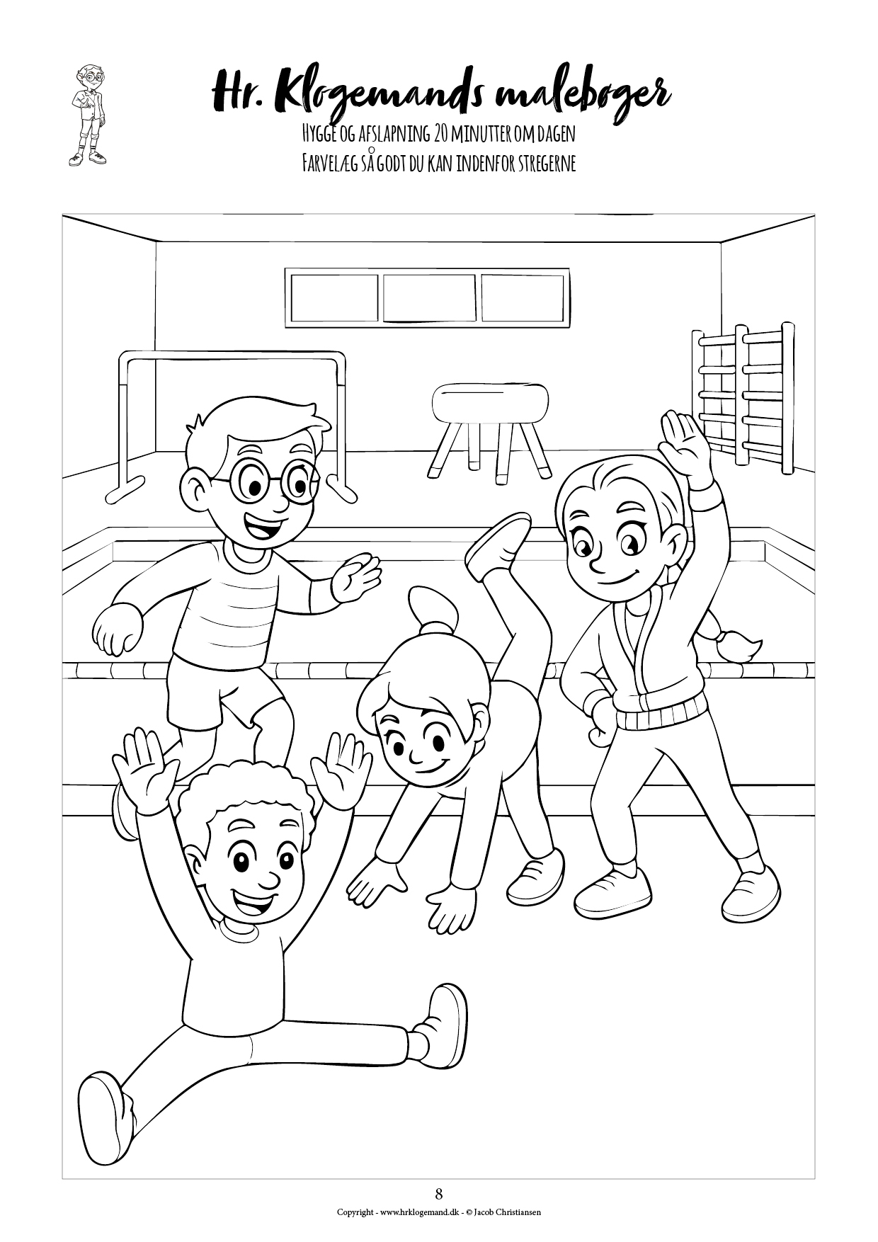 Hr. Klogemands malebog #20 - den tyvende med sport (LIGHT UDGAVE) - Billede 5