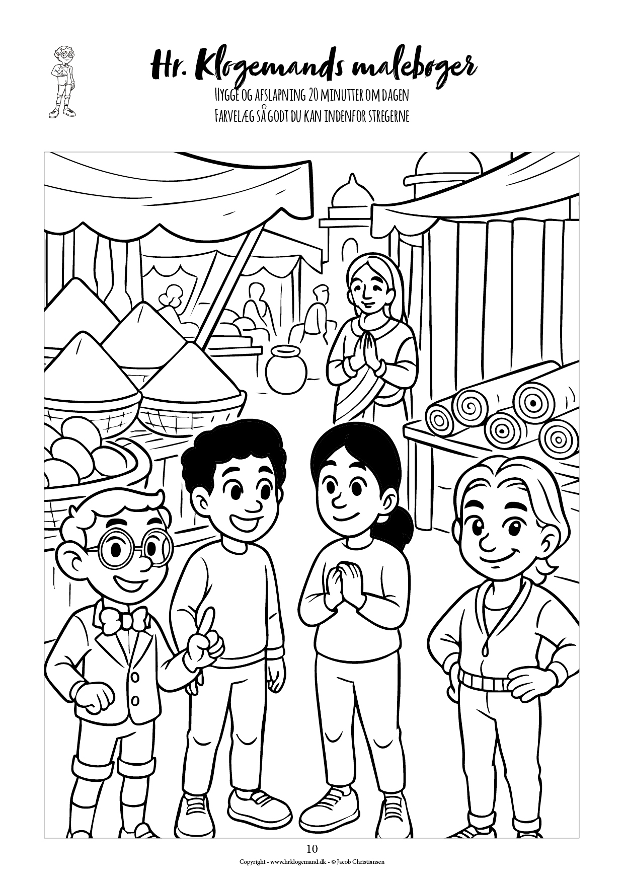 Hr. Klogemands malebog #23 - den treogtyvende med rejsen til tallets fødsel (LIGHT UDGAVE) - Billede 6