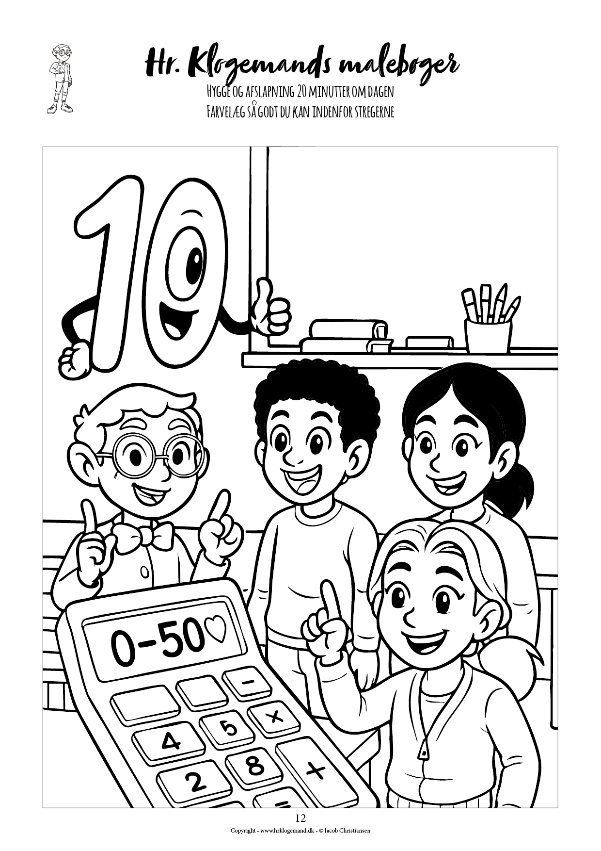 Hr. Klogemands malebog #23 - den treogtyvende med rejsen til tallets fødsel (LIGHT UDGAVE) - Billede 7