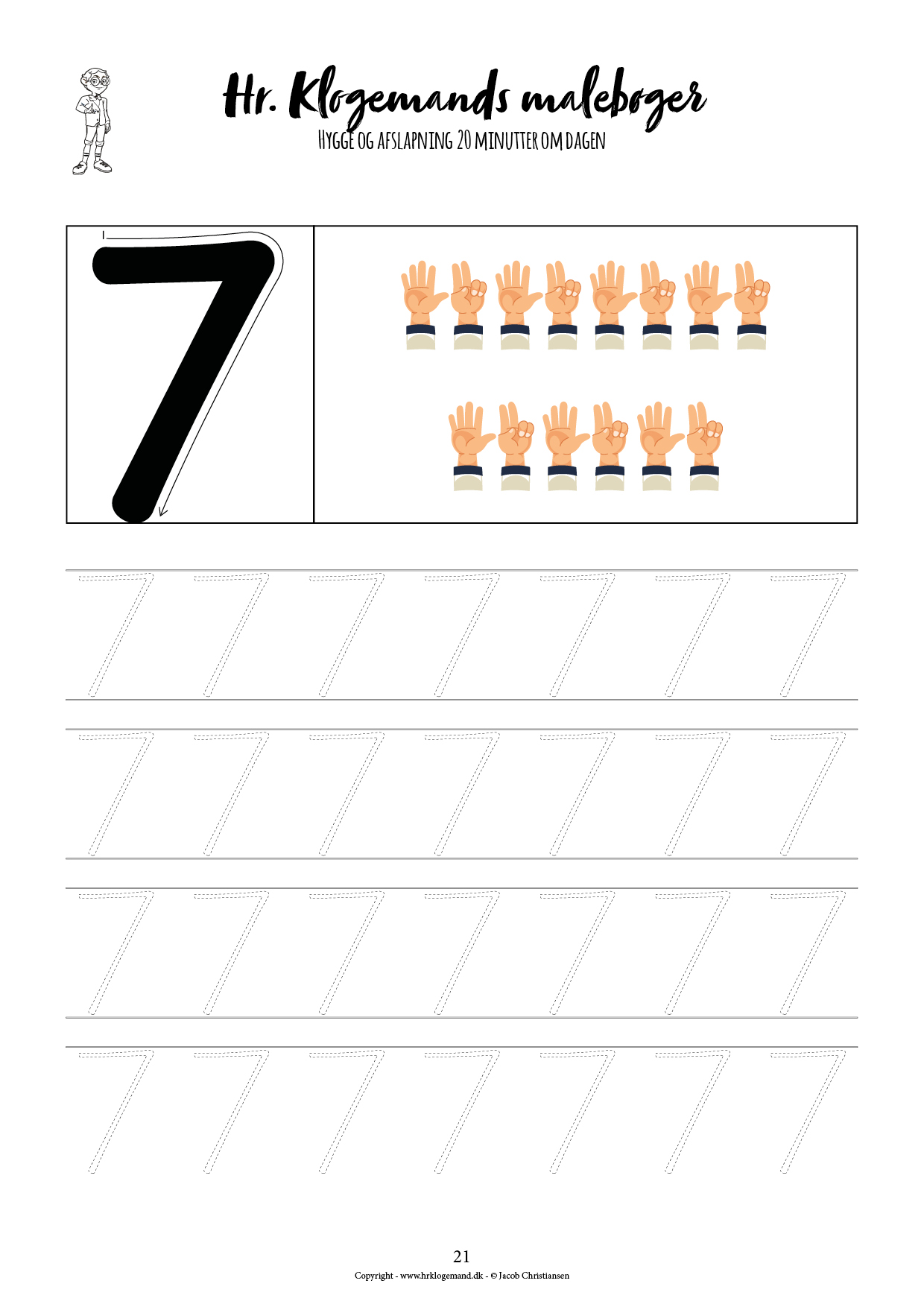 Hr. Klogemands malebog #23 - den treogtyvende med rejsen til tallets fødsel (LIGHT UDGAVE) - Billede 15