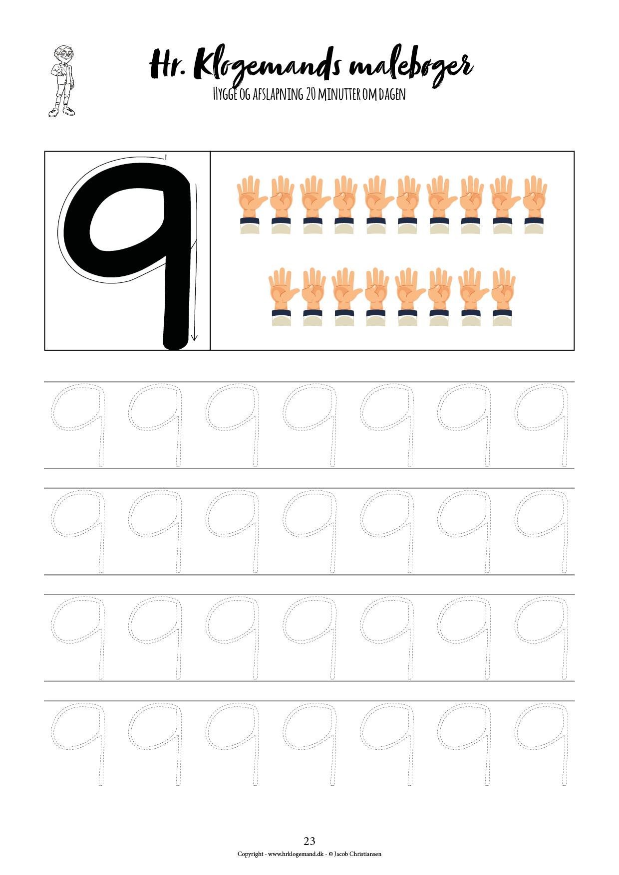 Hr. Klogemands malebog #23 - den treogtyvende med rejsen til tallets fødsel (LIGHT UDGAVE) - Billede 17