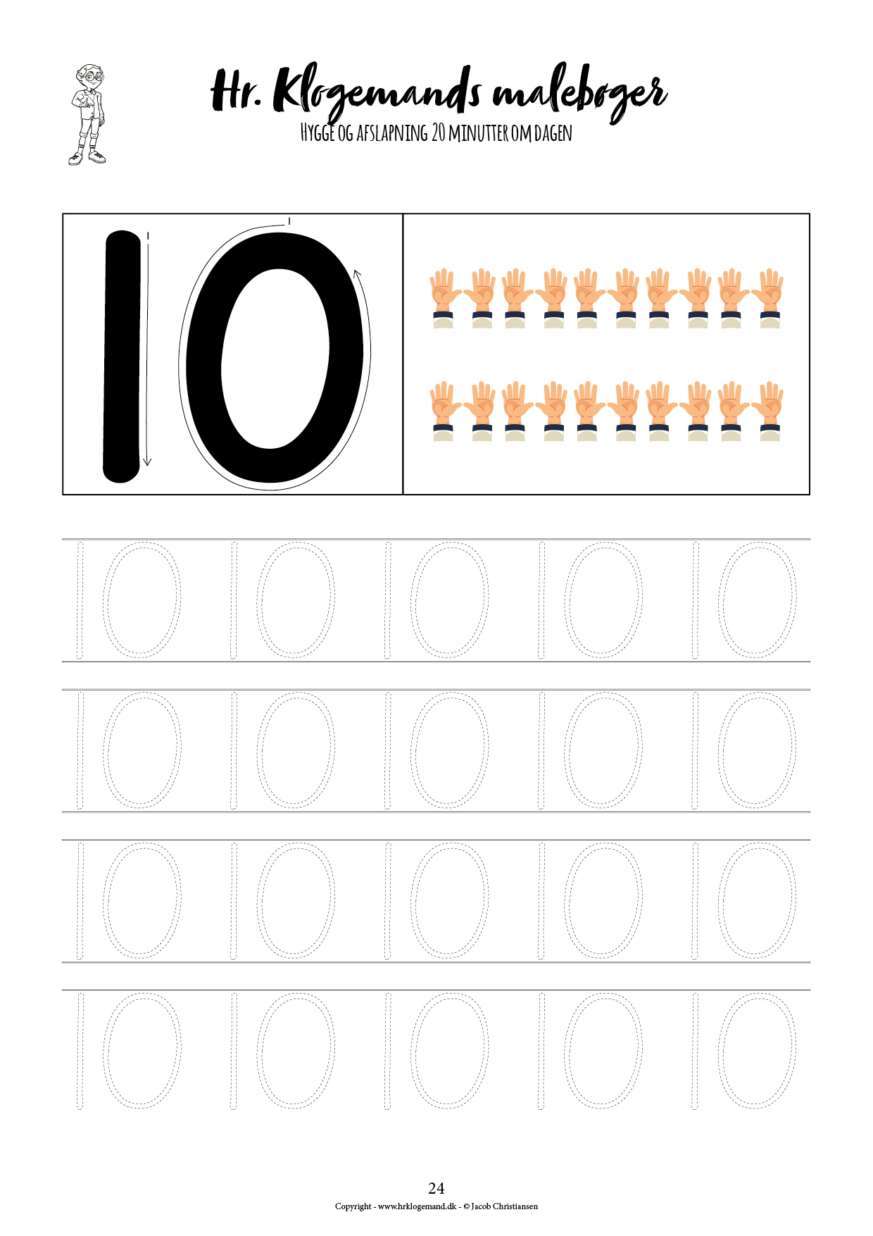 Hr. Klogemands malebog #23 - den treogtyvende med rejsen til tallets fødsel (LIGHT UDGAVE) - Billede 18