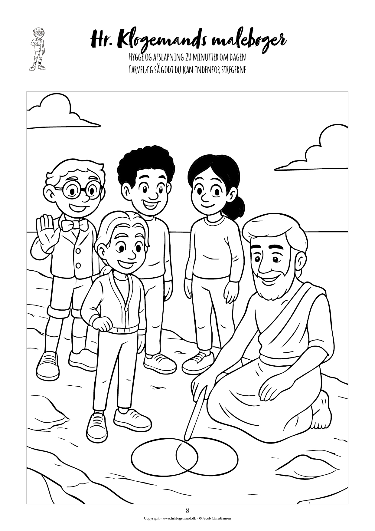 Hr. Klogemands malebog #23 - den treogtyvende med rejsen til tallets fødsel (LIGHT UDGAVE) - Billede 5