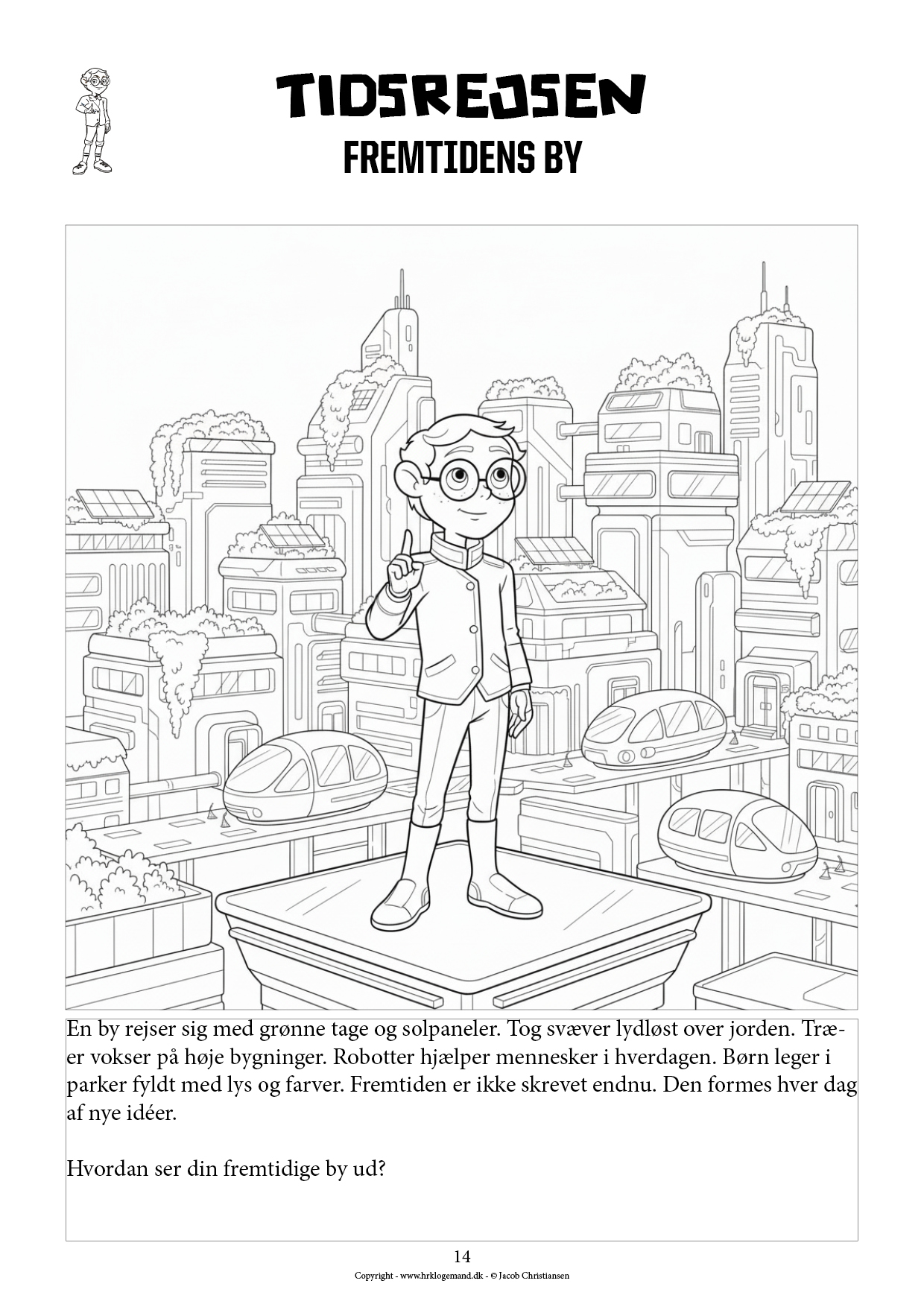 Hr. Klogemands Tidsrejsen - Farv historien #1 - fra ild til måne - LIGHT UDGAVE - Billede 11